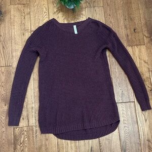 ZENANA Waffle Knit Tunic Sweater Size S